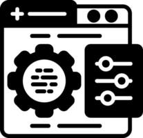 Control Panel Glyph Icon vector