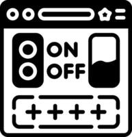 Switch On Glyph Icon vector