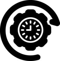 Time Management Glyph Icon vector