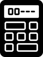 Calculator Glyph Icon vector