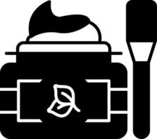 Clay Mask Glyph Icon vector