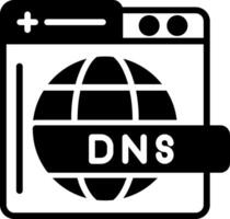 Dns Glyph Icon vector