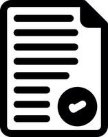 File Glyph Icon vector