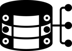 Database Glyph Icon vector