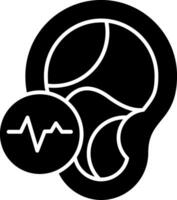 Noise Exposure Glyph Icon vector