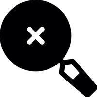 Cancel Search Glyph Icon vector