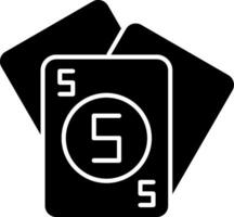Planning Poker Glyph Icon vector