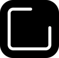 Square Glyph Icon vector