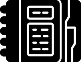 Binder Glyph Icon vector