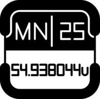 Manganese Periodic Table Element vector