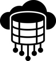 Web Hosting Glyph Icon vector