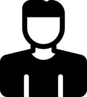 User Glyph Icon vector