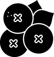 Cranberry Glyph Icon vector