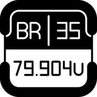 Bromine Periodic Table Element vector