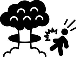 Explosion Glyph Icon vector