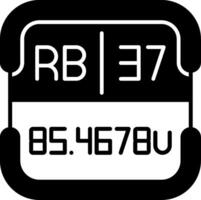 Rubidium Periodic Table Element vector