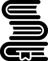 Stack of Books Glyph Icon vector
