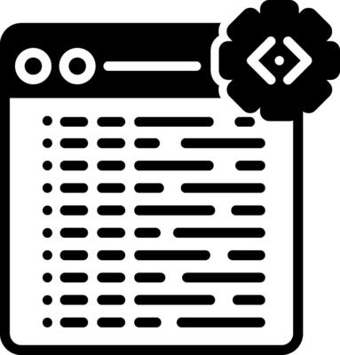 Web Design Glyph Icon
