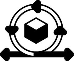 Continuous Delivery Glyph Icon vector
