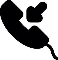 Ongoing Call Glyph Icon vector