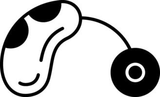 Hearing Aid Glyph Icon vector
