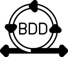 Behavior-Driven Development Glyph Icon vector