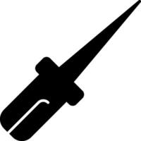 Center Punch Glyph Icon vector