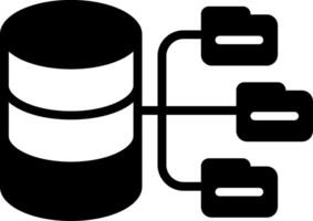 Database Glyph Icon vector