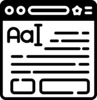 Text Formatting Glyph Icon vector