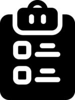 Clipboard List Glyph Icon vector