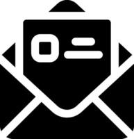 Envelope-Open Glyph Icon vector