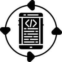 Refactoring Glyph Icon vector