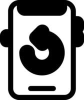 Redo Glyph Icon vector