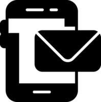 Mail Glyph Icon vector