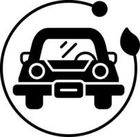 Sustainable Transportation Glyph Icon vector