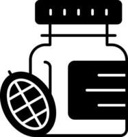 Cocoa Butter Glyph Icon vector