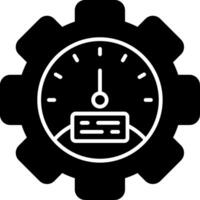 Regression Testing Glyph Icon vector