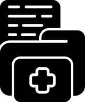 Folder Glyph Icon vector