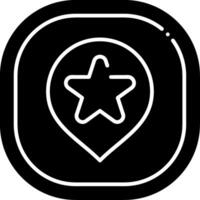 Location Glyph Icon vector