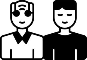 Family Visits Glyph Icon vector