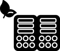 Green Data Center Glyph Icon vector