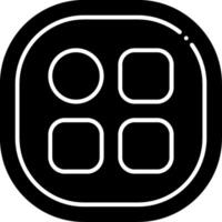 Menu Glyph Icon vector