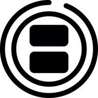 Split Glyph Icon vector