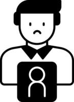 Bereavement Support Glyph Icon vector