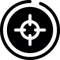 Target Glyph Icon vector