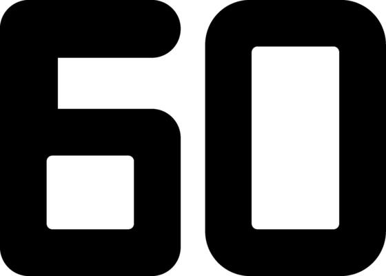 Sixty Glyph Icon