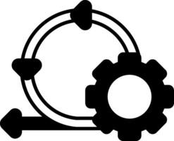 Technical Debt Glyph Icon vector
