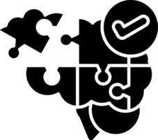 Problem-Solving Skills Glyph Icon vector