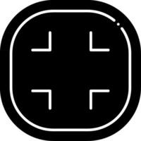 Exit Fullscreen Glyph Icon vector