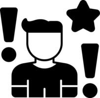 Customer Review Glyph Icon vector